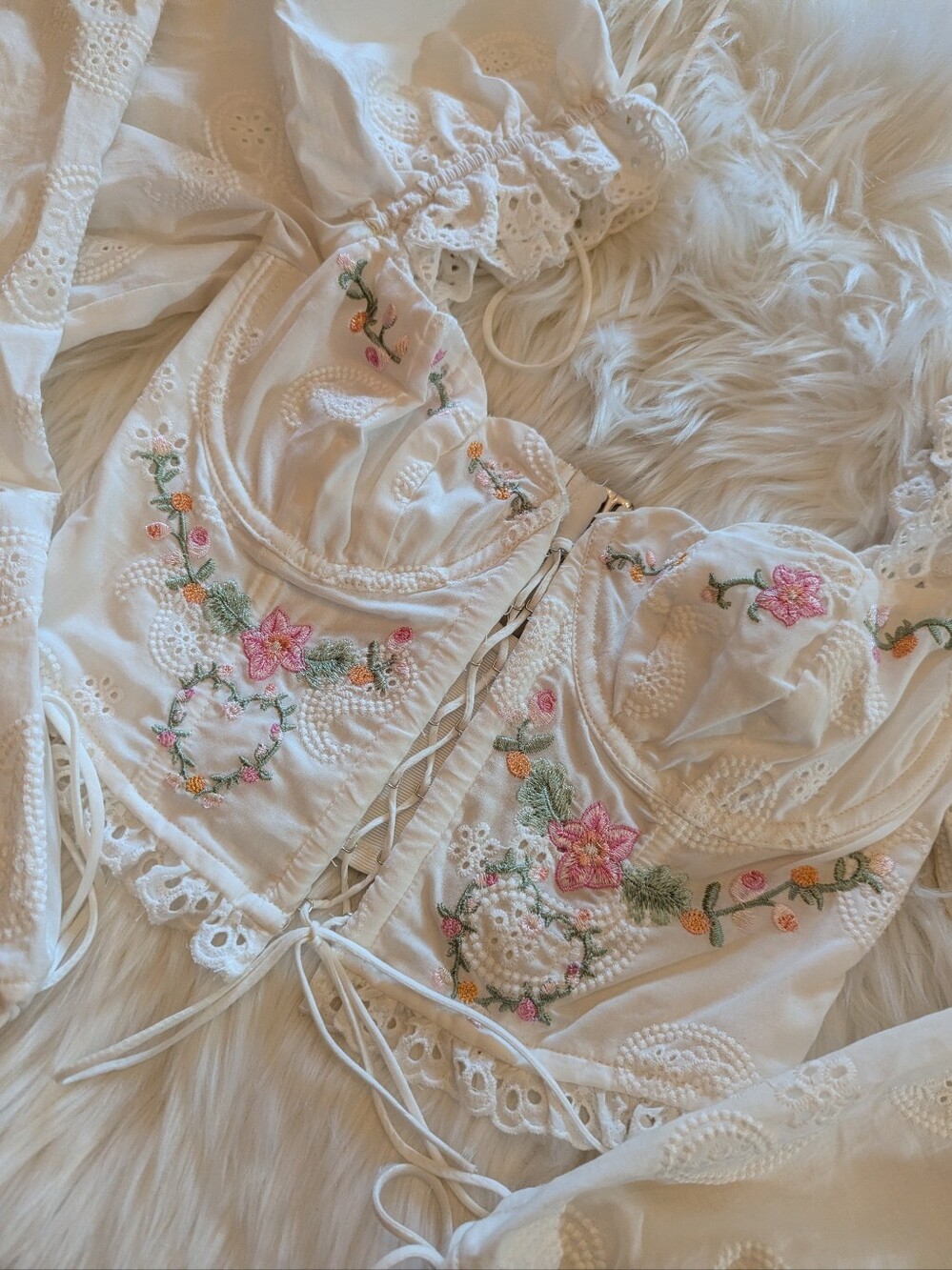 For Love And Lemons Thalia Crop Corset Top